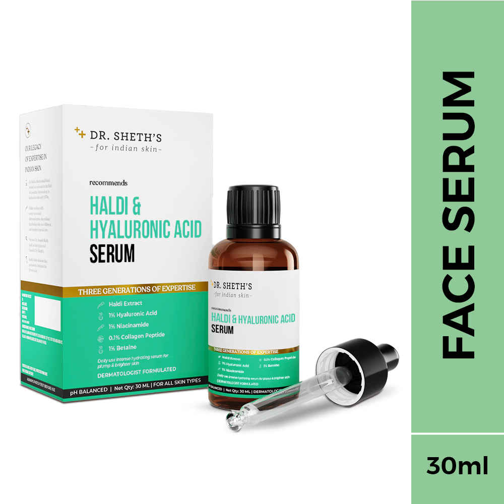 Buy Dr. Sheth’s Haldi & Hyaluronic Acid Serum - 30ml - Purplle
