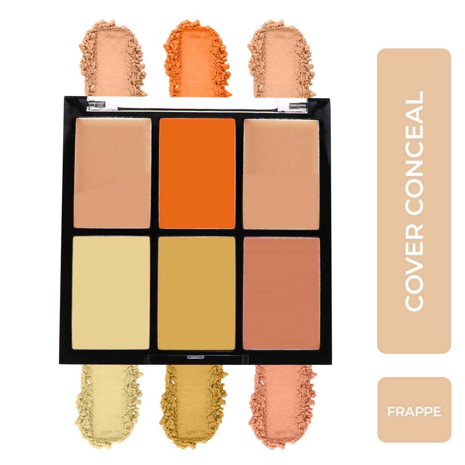 Buy Half N Half Cover Concealer Skin Beauty, Multicolour Palette, Frappe (9.6 gm) - Purplle