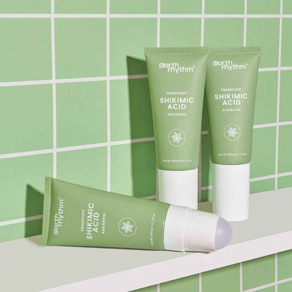 Buy Earth Rhythm Shikimic Acid Deodorant | Exfoliates, Soothes, Visibly Brightens | for All Skin Types | Men & Women - 80 ML - Purplle