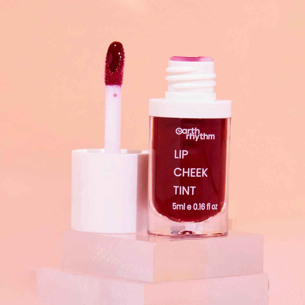 Buy Earth Rhythm Lip, Cheek Tint- Brandy, with Goodness of Pomegranate Flower & Jojoba Oil Nourishes & Hydrates Dry Chapped Lips, Blush for Women & Girls, 100% Natural aa‚¬a€oe 5 ml - Purplle