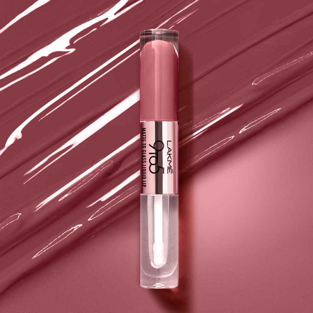 Buy Lakme 9 to 5 Matte to Glass Liquid Lip - Sweet Praline, 7.6 ml - Purplle