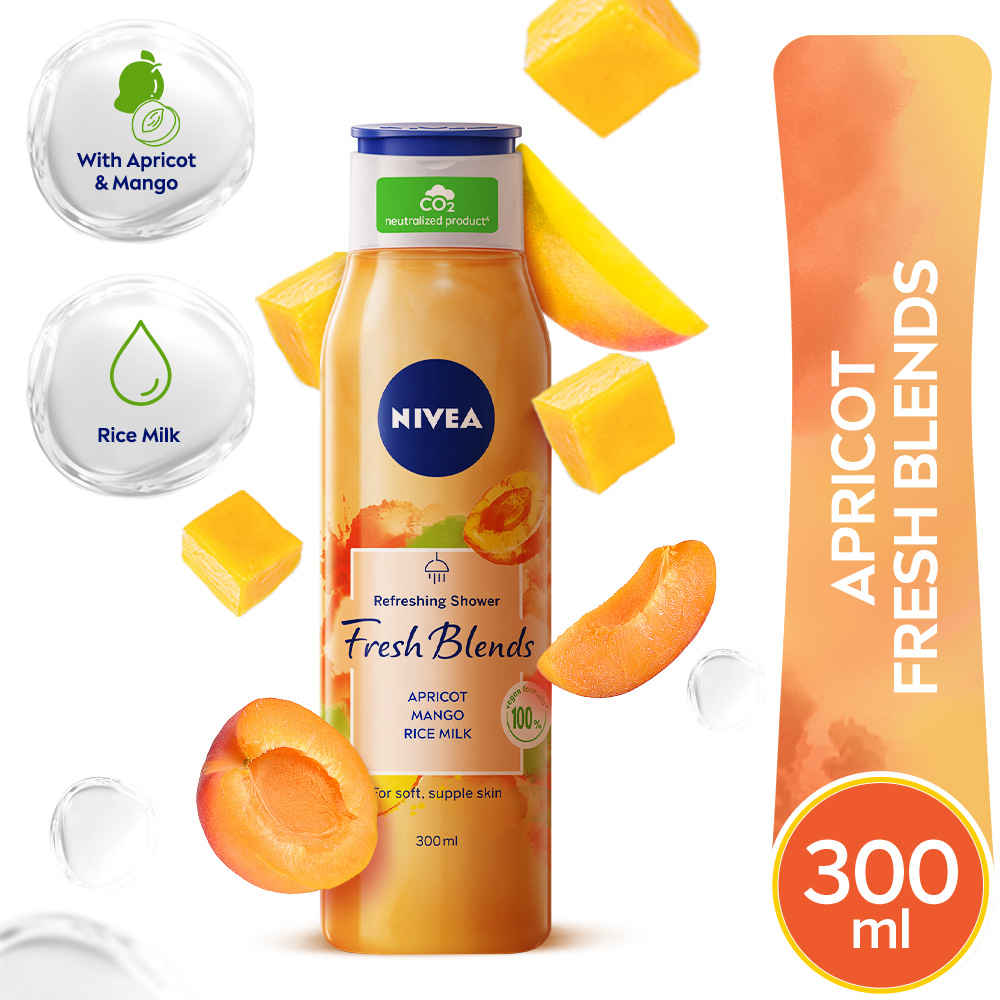 Buy Nivea Fresh Blends Refreshing Body wash- Mango, Apricot, Rice (91% Naturally derived ingredients) - Purplle