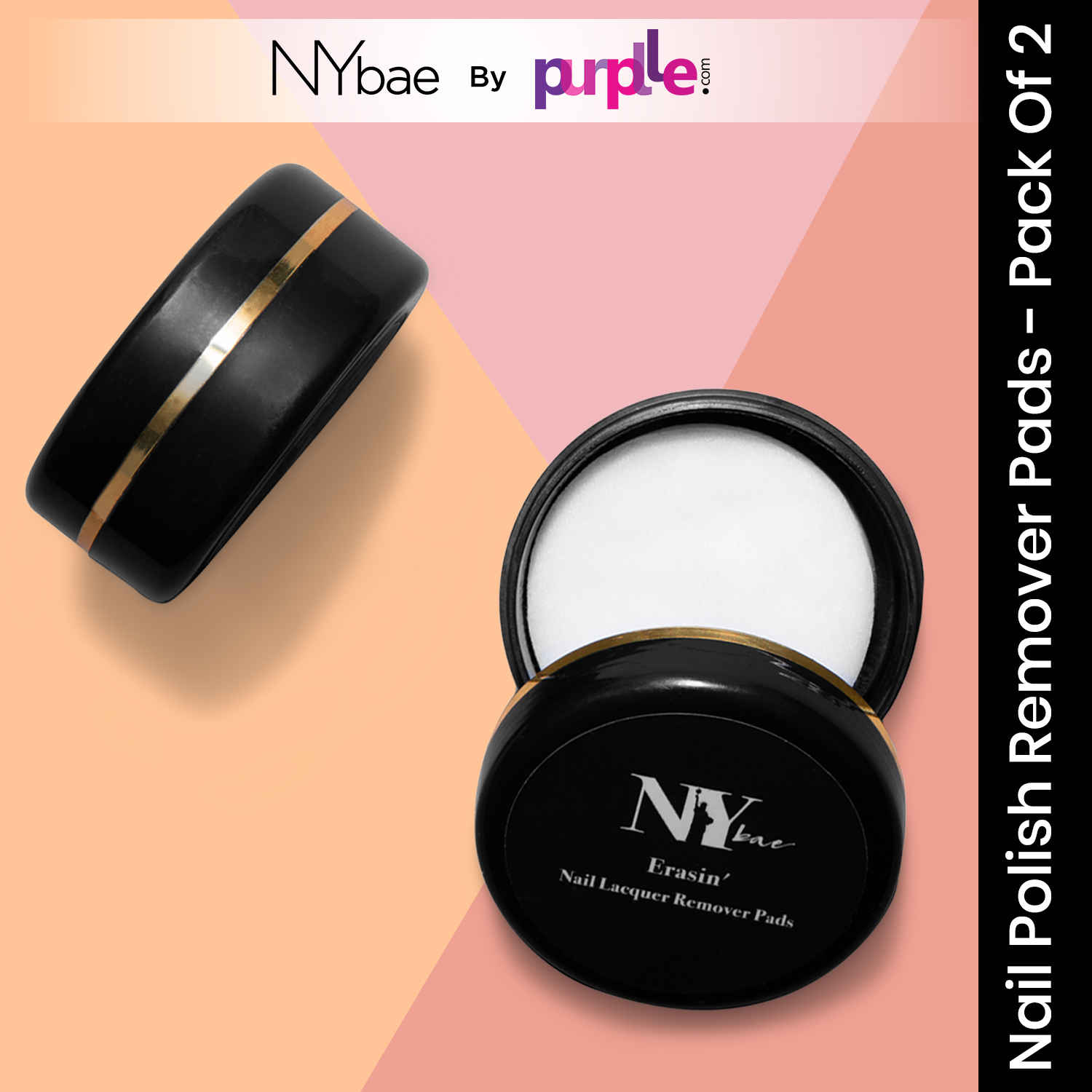 Buy NY Bae Nail Polish Remover Pads | Pack of 2 | Travel Pack (129 g) - Purplle