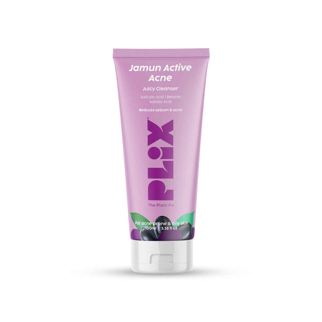Buy PLIX Salicylic Acid Jamun Face Wash Cleanser Gel For Active Acne & Oil Control | For Breakouts | Oily & Acne Prone Skin | Women & Men | 100 ml - Purplle