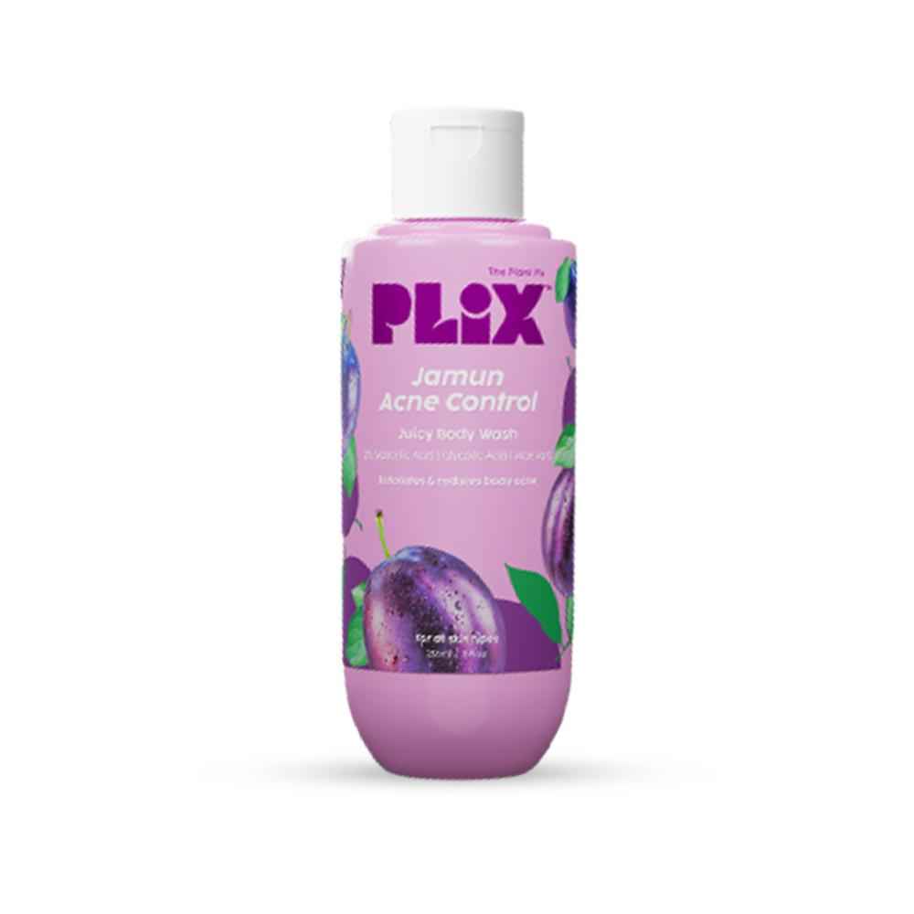 Buy PLIX Jamun 2% Salicylic Acid Body Wash For Body Acne | Paraben & Silicones Free | Deeply Exfoliating | Prevents Back Acne, Exfoliates Dead Skin Cells & Moisturizes Skin | 236ml - Purplle
