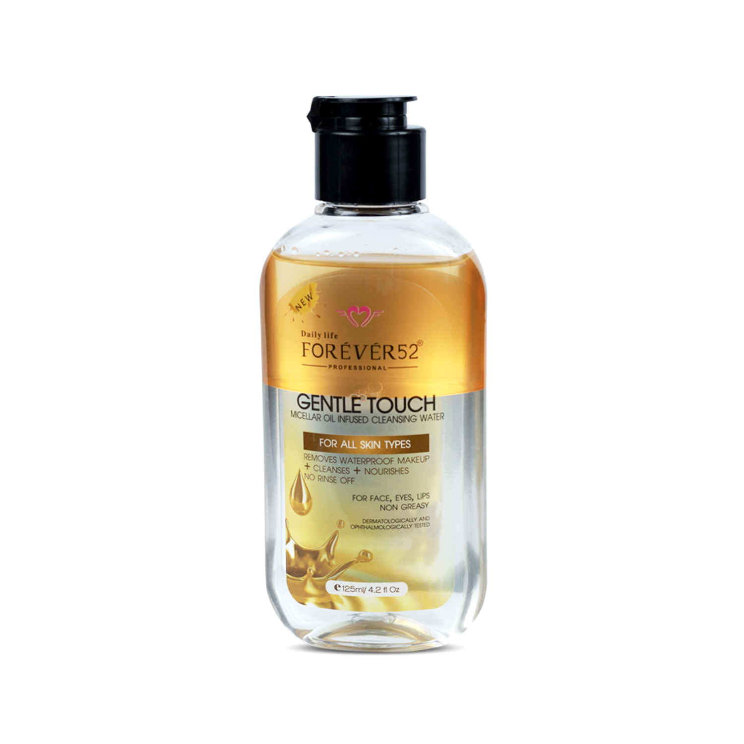 Buy Daily Life Forever52 MICELLAR OIL INFUSED CLEANSING WATER GENTLE TOUCH - OCL Makeup Remover - 125 ml - Purplle