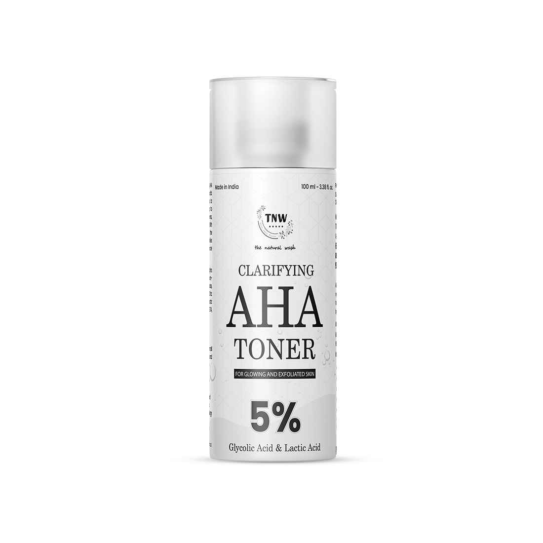Buy TNW The Natural Wash clarifying AHA Toner 100 ml with 5% Glycolic Acid and Lactic Acid | For skin brightening | Gently exfoliates dead skin - Purplle