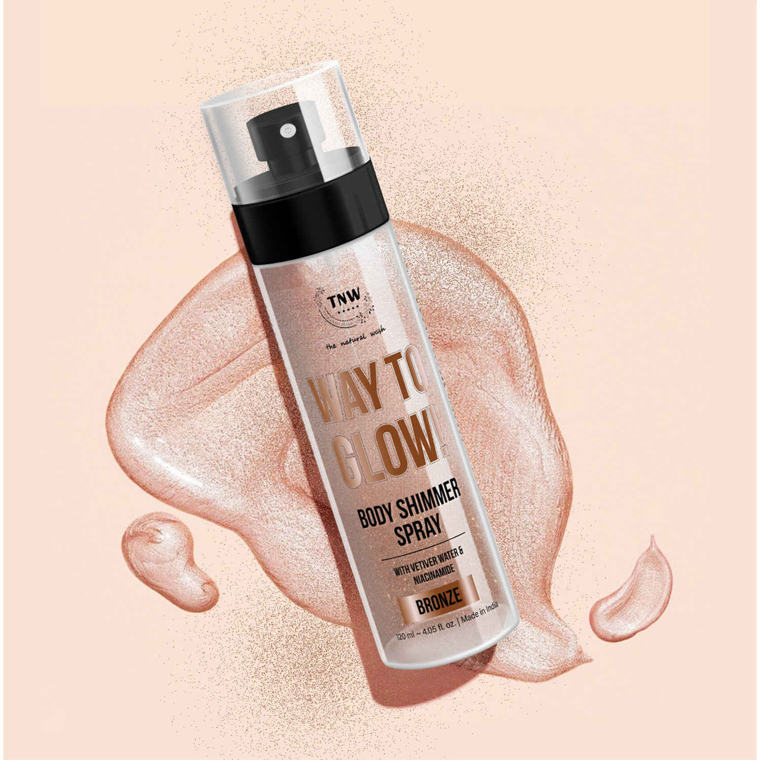 Buy TNW The Natural Wash Way to Glow Body Shimmer Spray! | Nourishes skin | For body radiance | Enhance skin texture | Daily skin care 120 ml - Purplle
