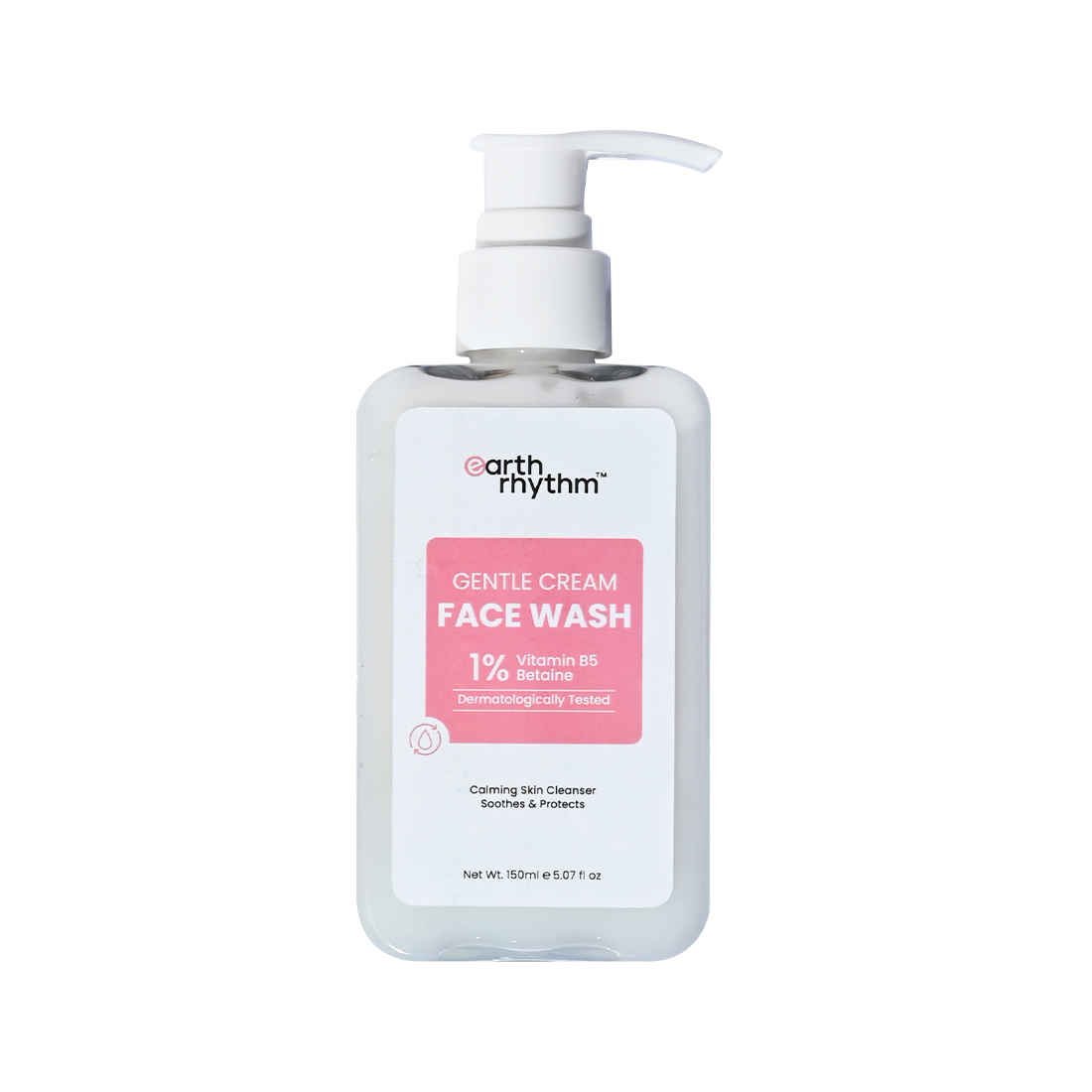 Buy Earth Rhythm Gentle Cream Face Wash | Calms Inflammation, Smoothens Skin Texture, Reinforces Skin Barrier | Suitable for Dry & Sensitive skin – 150 ml - Purplle
