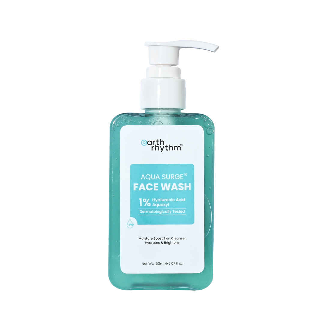 Buy Earth Rhythm Aqua Surge Face Wash | Hydrates Skin, Strengthens Barrier, Fights Fine Lines & Dullness | Suitable for All skin types – 150 ml - Purplle