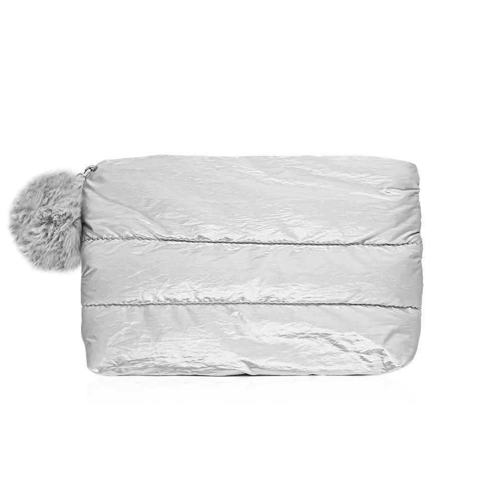 Buy Colorbar Sheen Pouch Small - Silver 1 Pc - Purplle