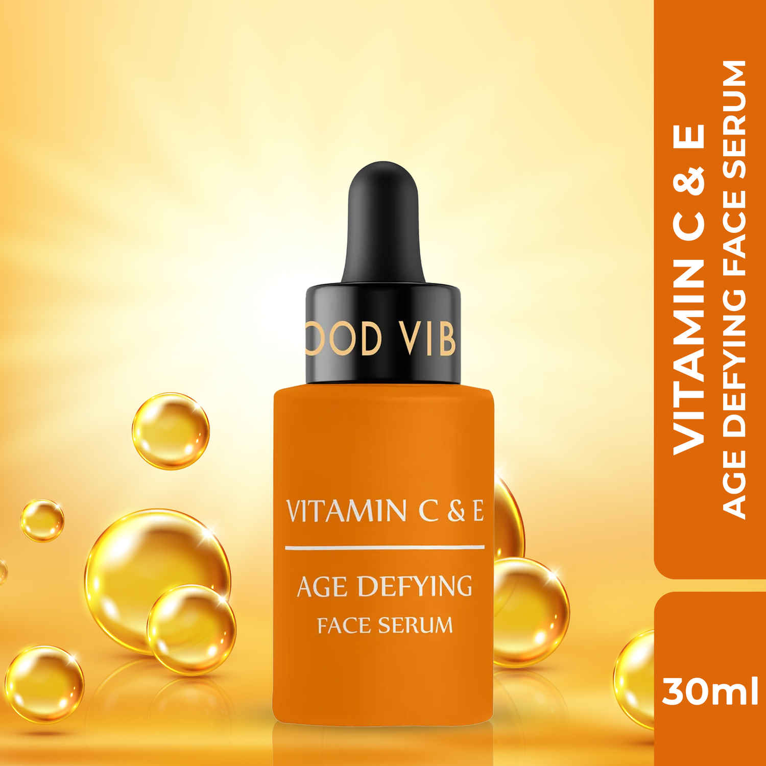 Buy Good Vibes Vitamin C & E Age Defying Face Serum | Boost skin elasticity (30 ml) - Purplle