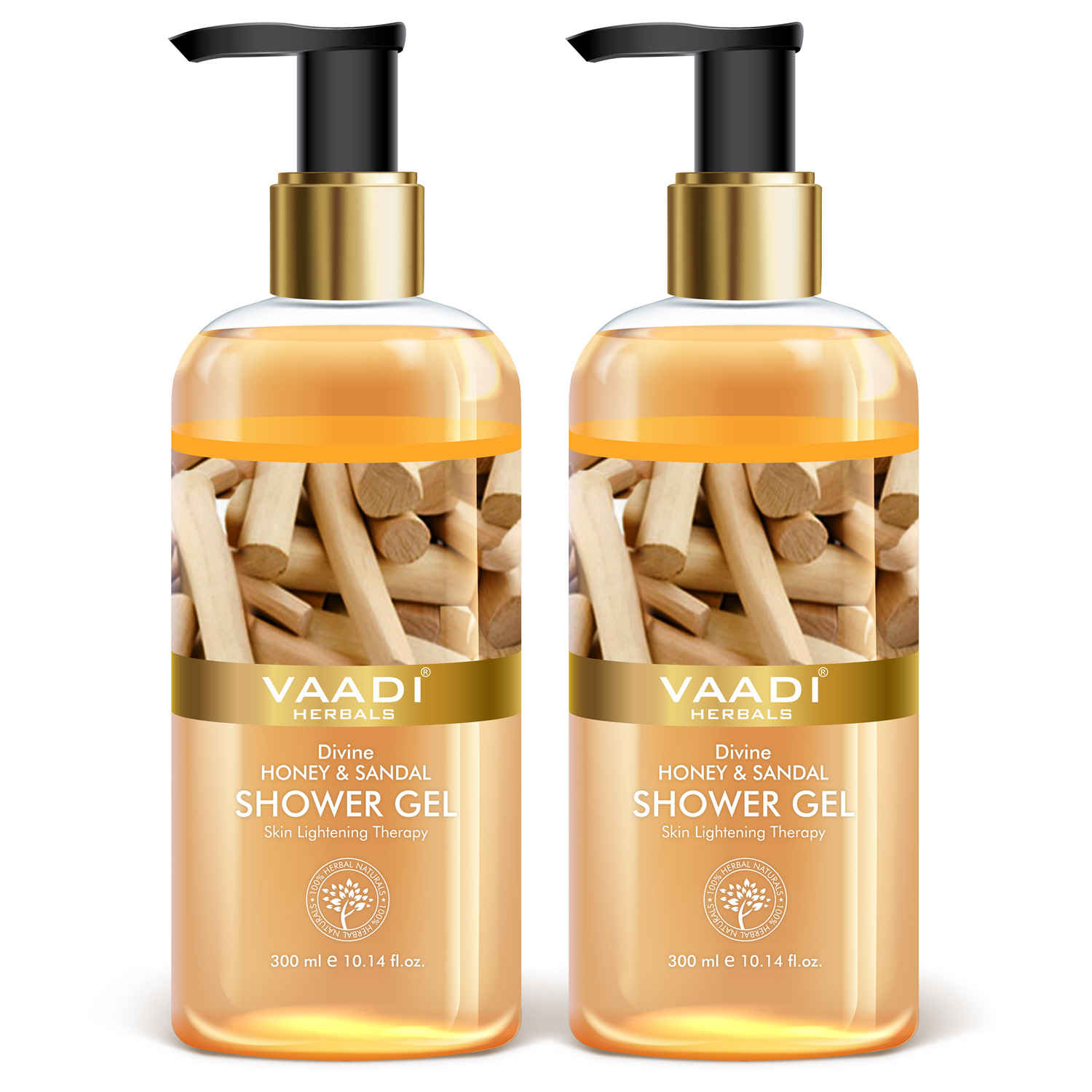 Buy Vaadi Herbals Divine Honey & Sandal Shower Gel Value Pack of 2 (300 ml x 2) - Purplle