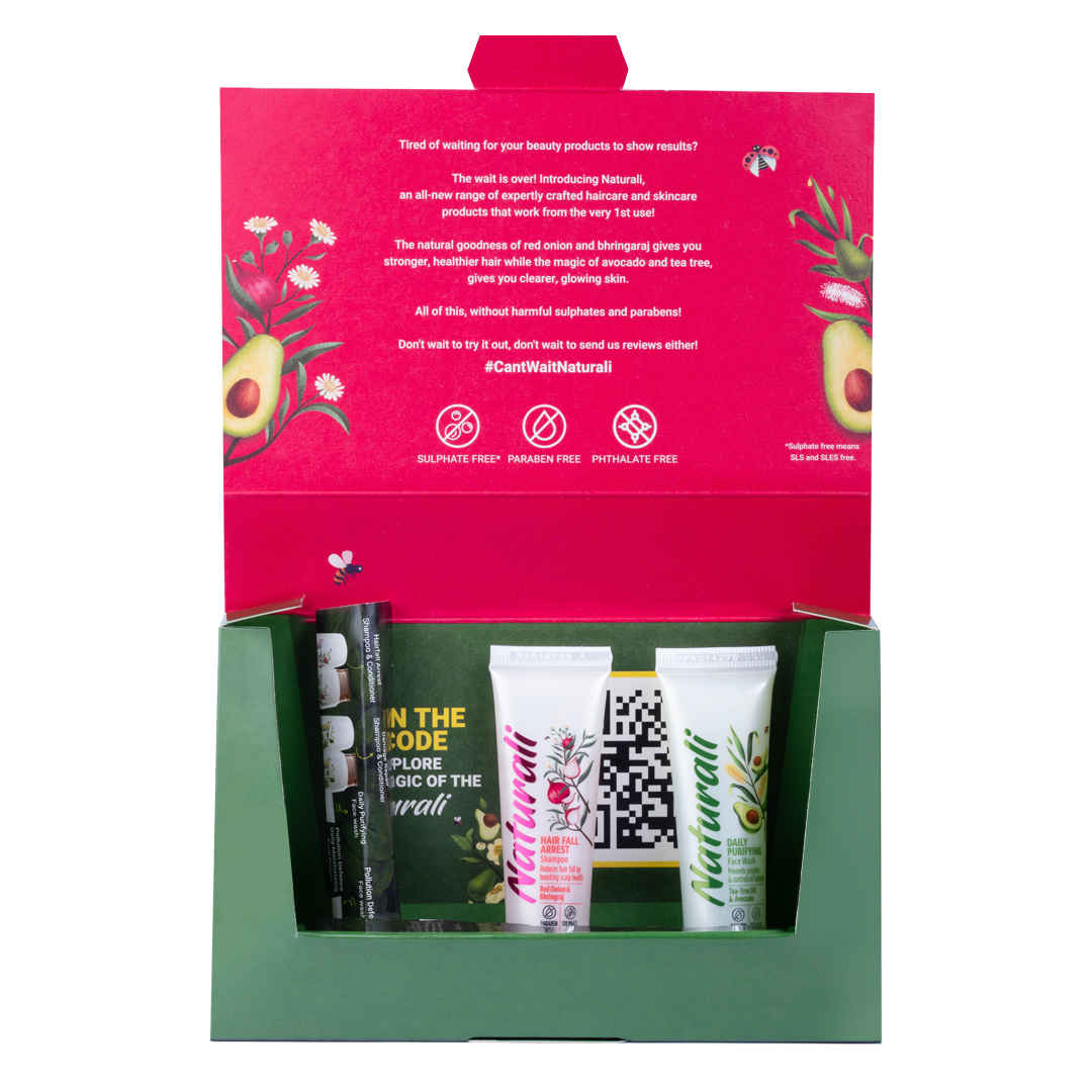 Buy NATURALI PC CombiPC Sampling 37 Kit (Shampoo+Face wash) - 40 ml - Purplle