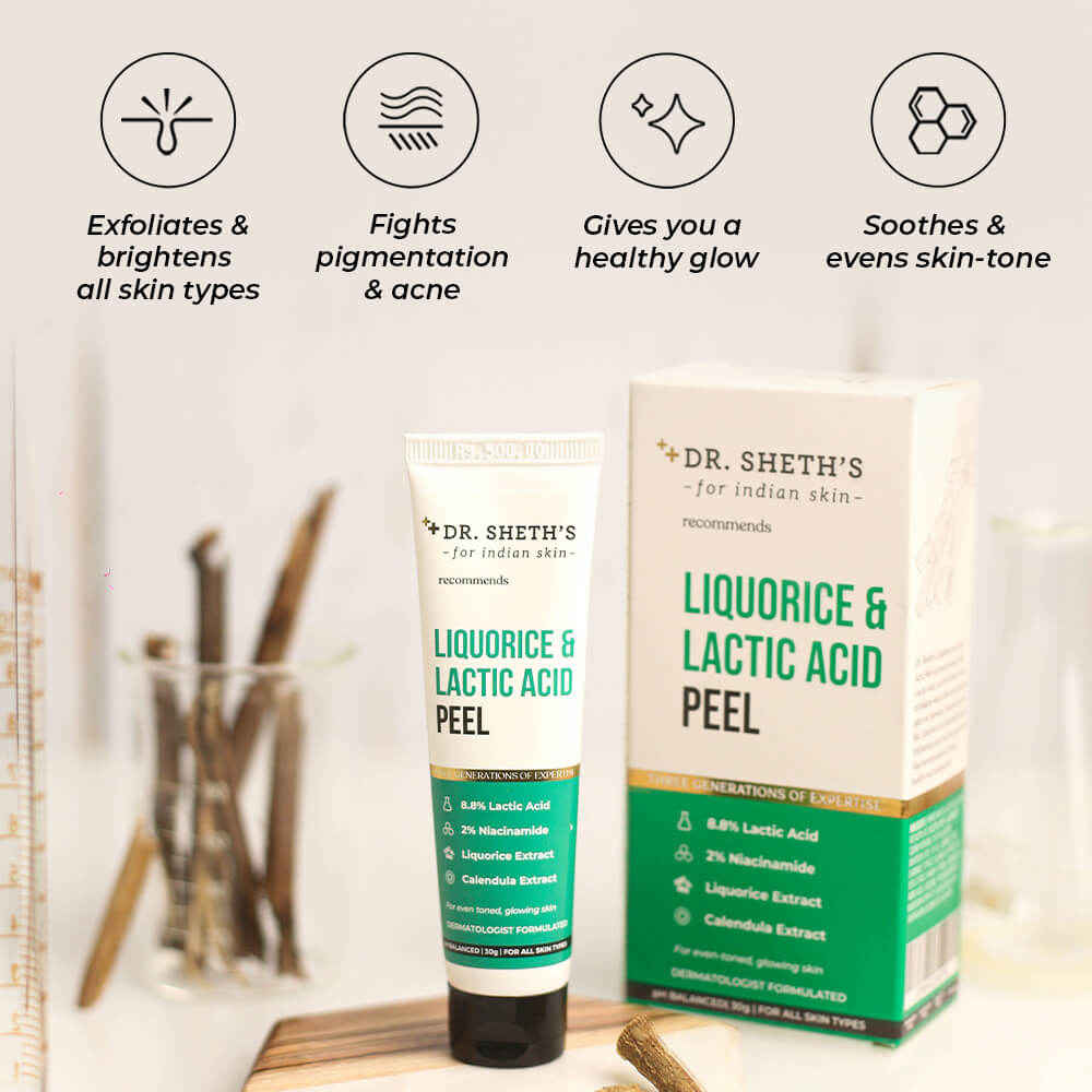 Buy Dr. Sheth's Liquorice & Lactic Acid Peel-30G - Purplle