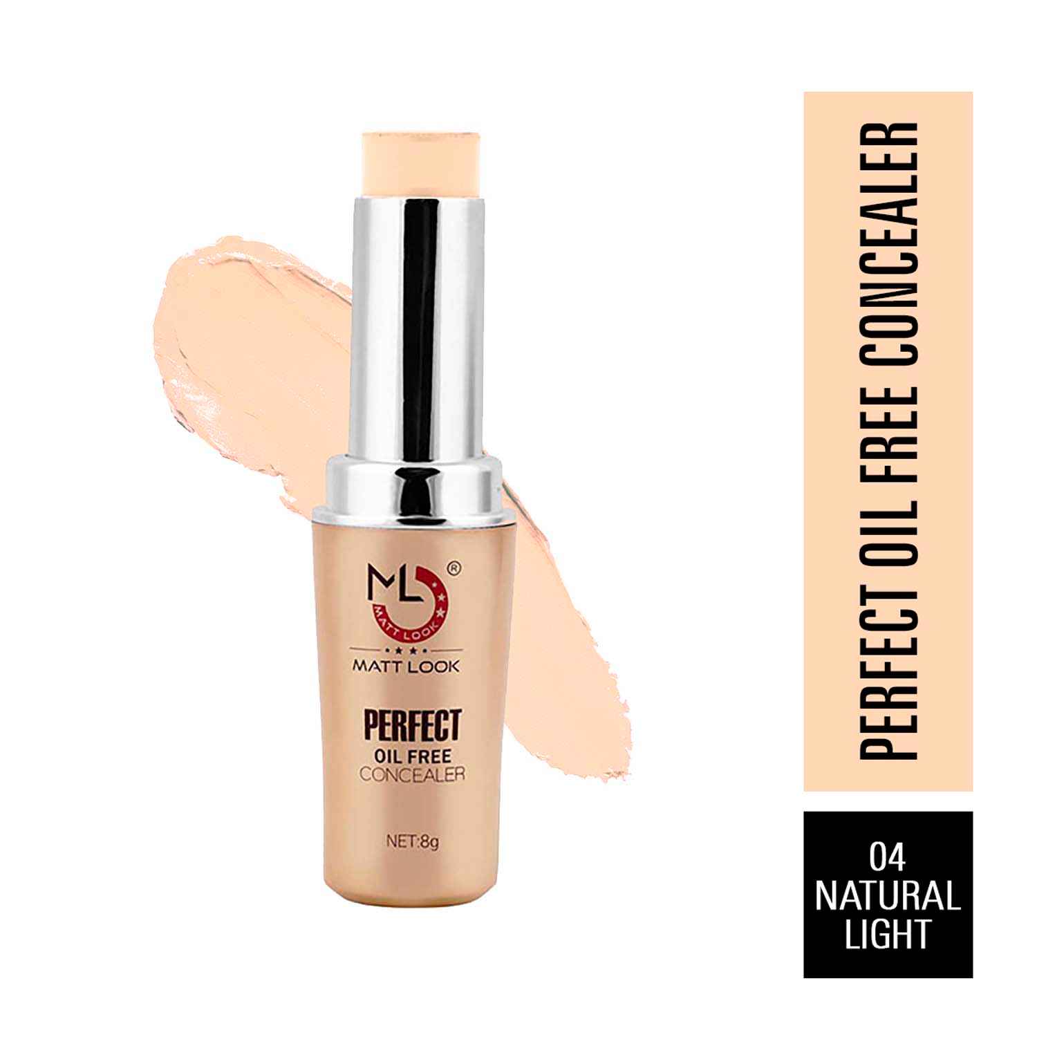 Buy Matt look Perfect Oil Free Concealer, Face Makeup, Natural Light (8 gm) - Purplle
