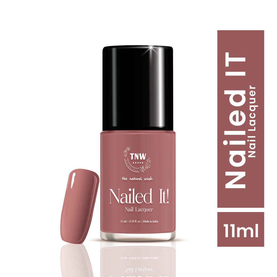 Buy TNW The Natural Wash Nailed It! - 06: Candy Cane | Nail Polish | Chip Resistant | Pigmented | Long Lasting | Quick Drying | Everyday nail care needs | 11 ml - Purplle