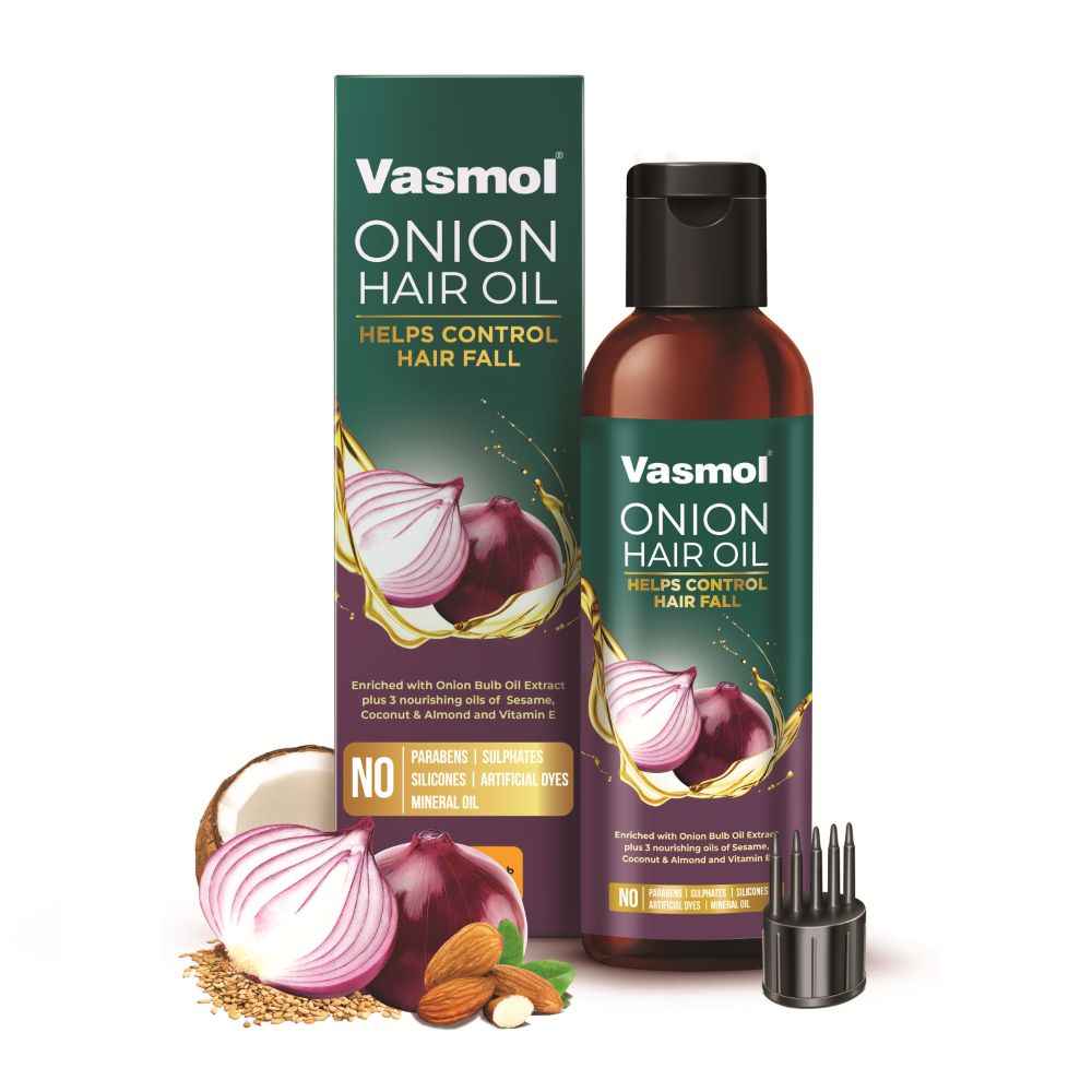 Buy Vasmol Onion Hair Oil 200 ml - Purplle