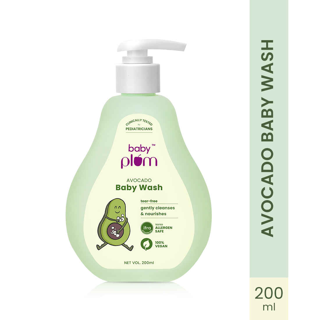 Buy Baby Plum Avocado Baby Wash 200 ml - Purplle