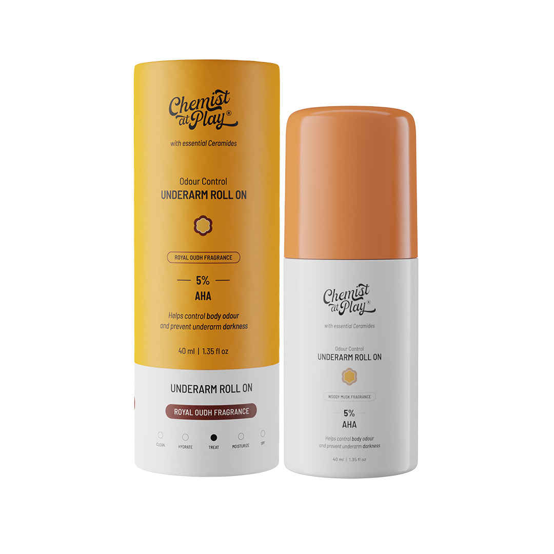 Buy Chemist at Play UnderArm Roll On | Alcohol & Aluminium Free | Royal Oudh | Women & Men Deodorant Roll-on - For Men & Women (40 ml) - Purplle