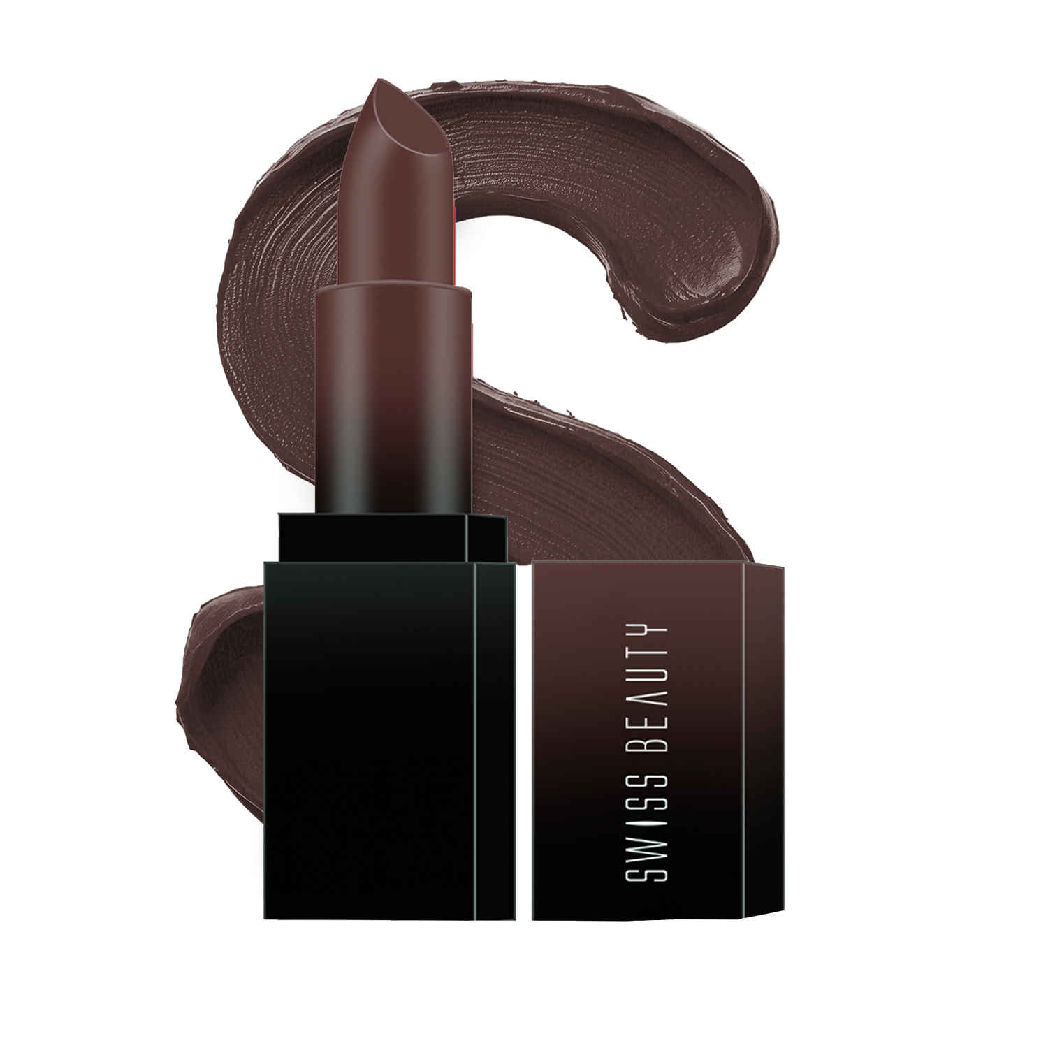 Buy Swiss Beauty HD Matte Lipstick Dark Brown 19 (3.5 gm) - Purplle