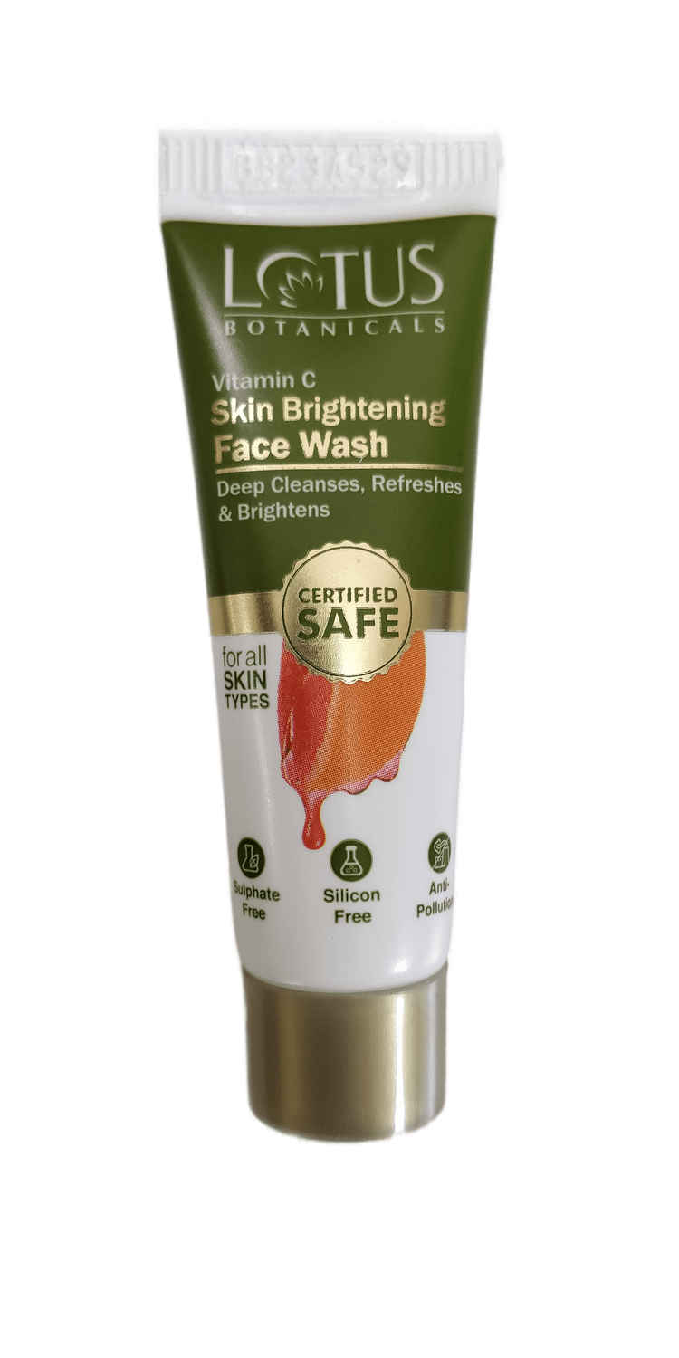 Buy Lotus Botanicals Skin Brightening Face Wash Mini Pack | Vitamin C | Sulphate Free , Silicon Free & Chemical Free | Suitable for All Skin Types | 7 gm - Purplle