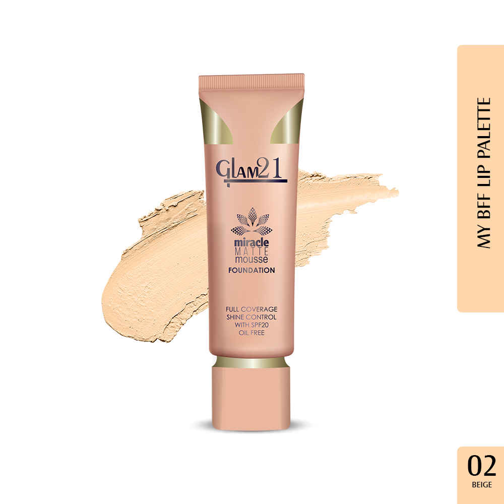 Buy Glam 21 Miracle Matte Mousse Foundation | Tan-04 - 35 gm - Purplle