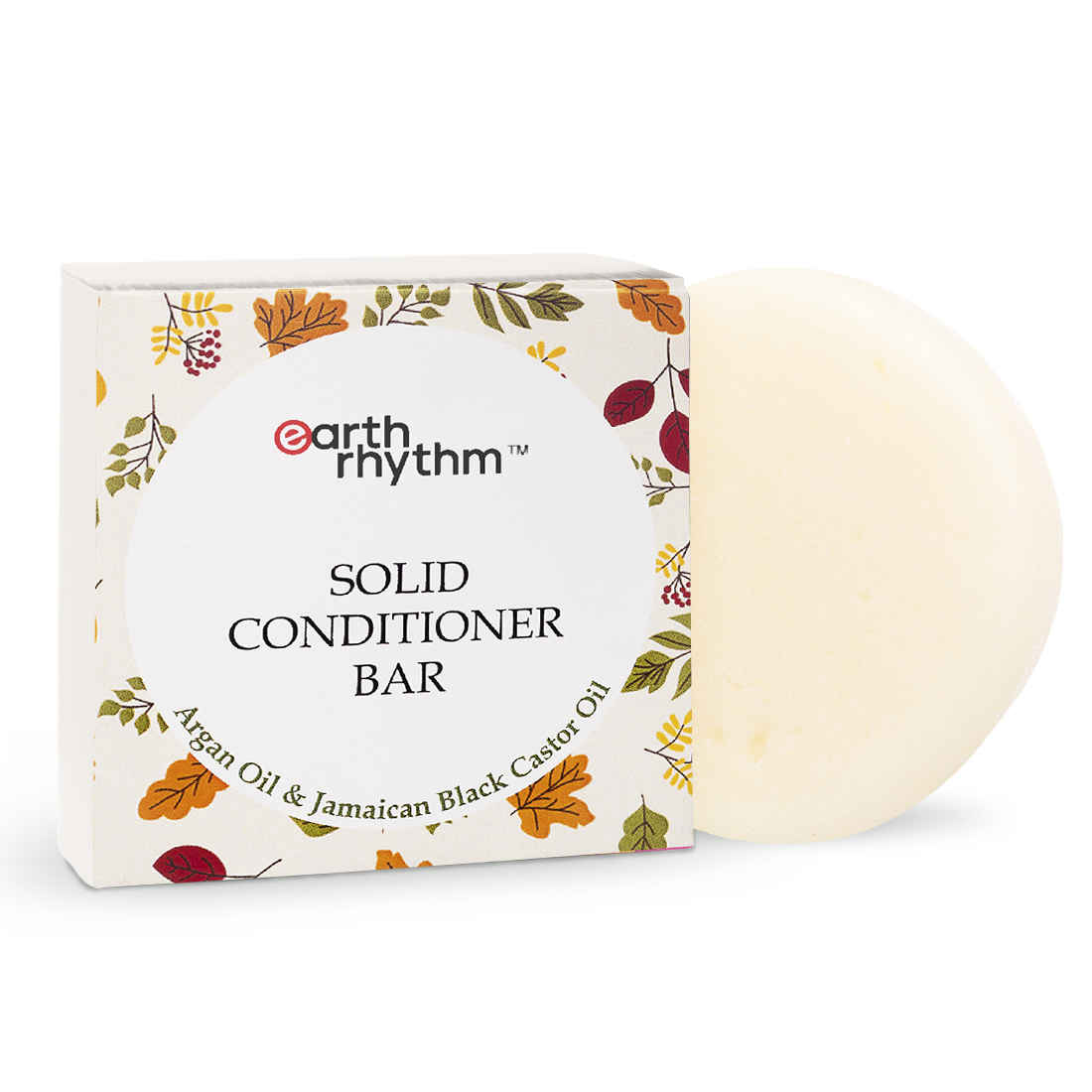Buy Earth Rhythm Solid Conditioner Bar Argan & Black Castor Oil |Without Tin - 80 G - Purplle
