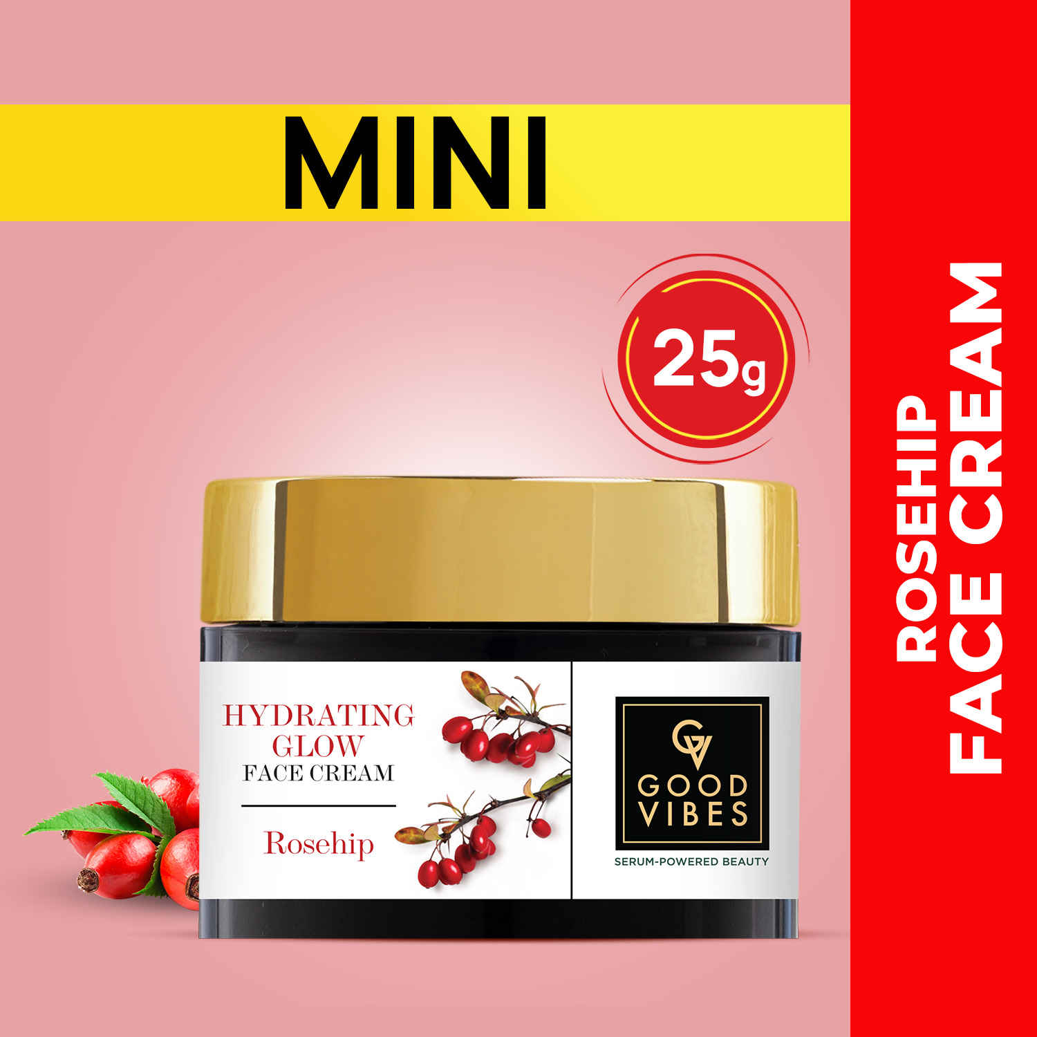 Buy Good Vibes Rosehip Hydrating Glow Face Cream (25 gm) - Purplle