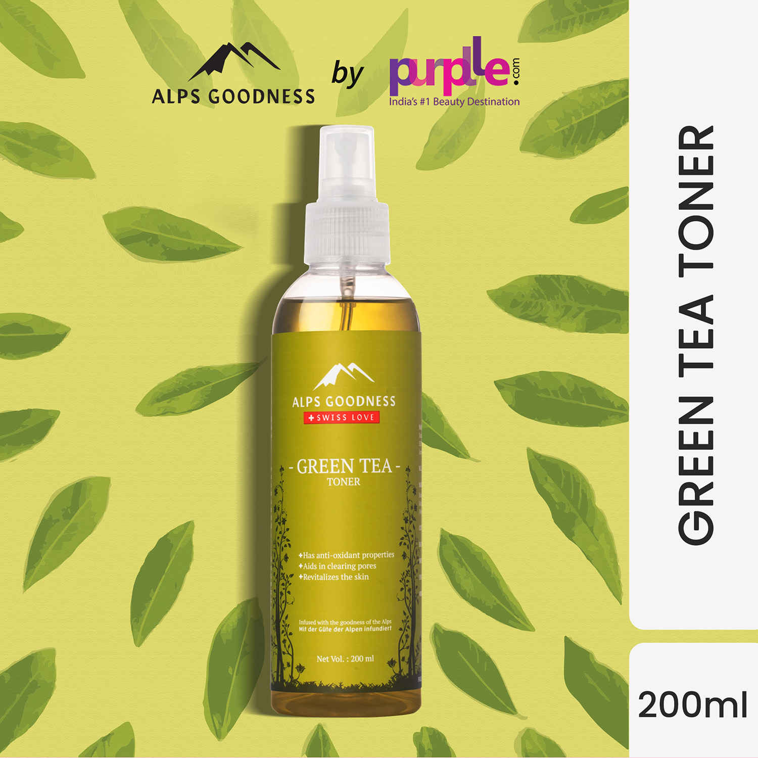 Buy Alps Goodness Toner - Green Tea (200 ml) - Purplle