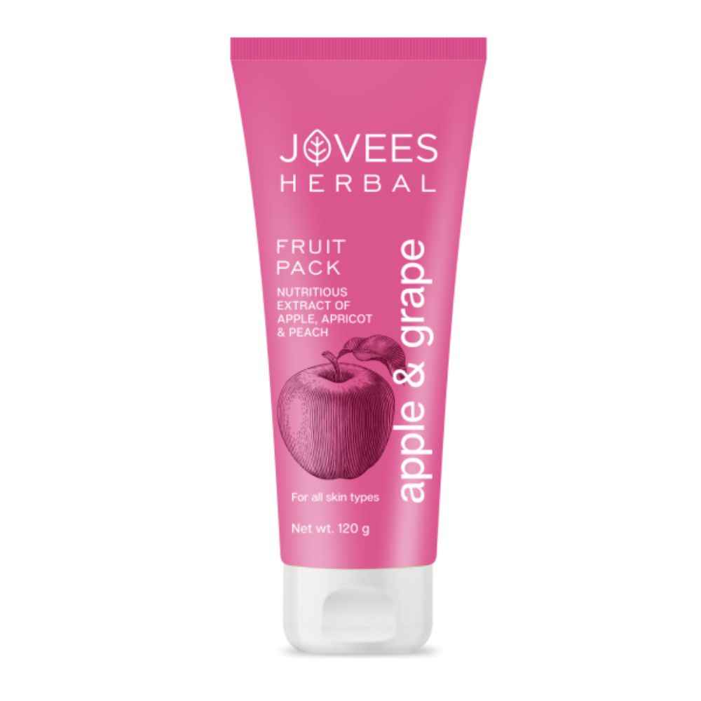 Buy Jovees Herbal Apple & Grape Fruit Pack | With Apple, Apricot & Peach Extracts | For Uneven Skin Tone | For All Skin Types | 120 gm - Purplle