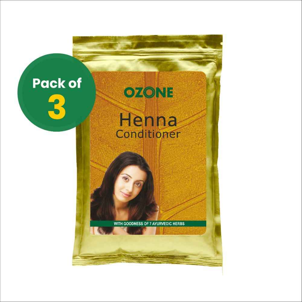 Buy Ozone Henna Conditioner 200 G - Pack of 3 - Purplle