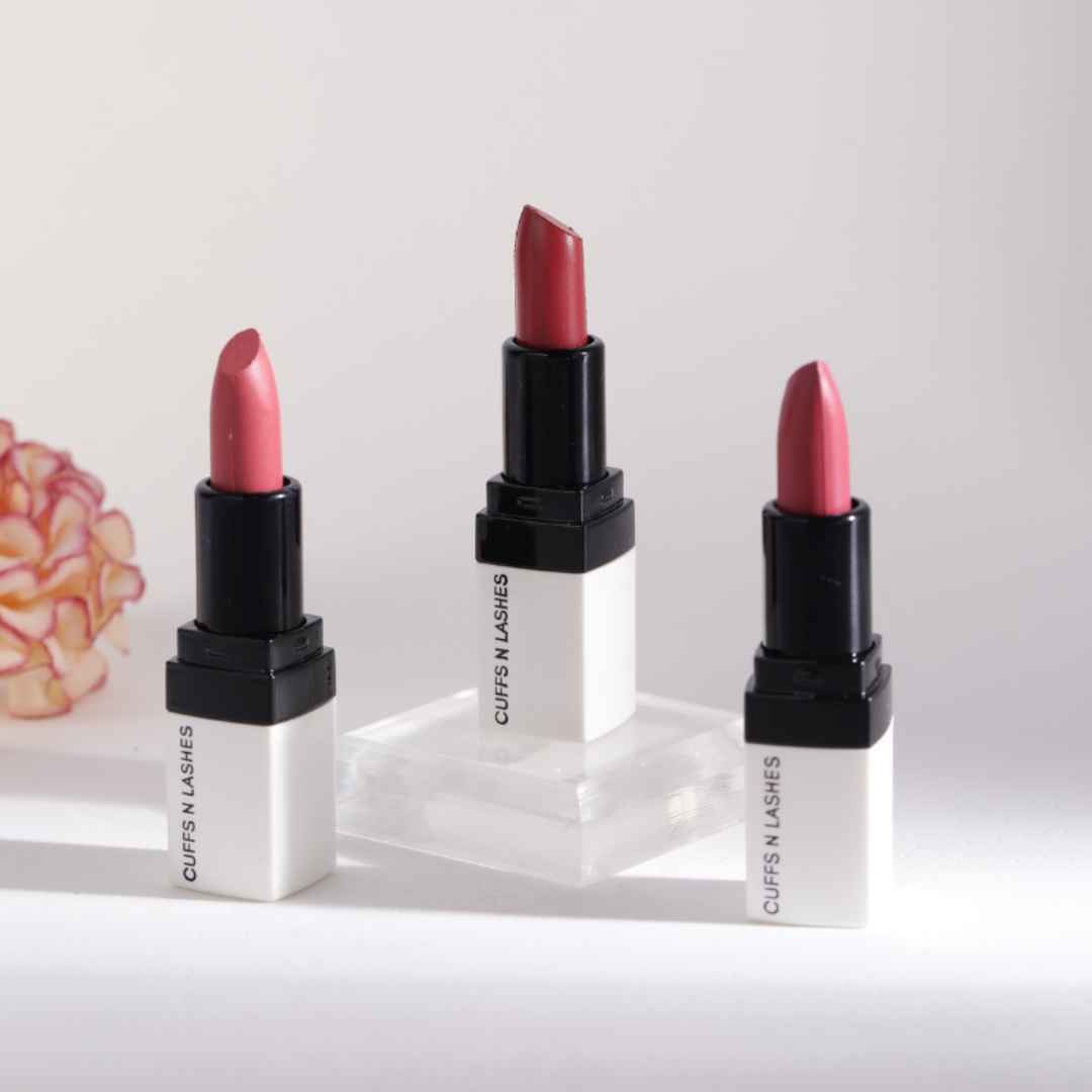 Buy Cuffs N Lashes Doodle Lips Set of 3 Lipsticks I Quirky Nude, Bare Doodle, Artsy I Set 3 (9 gm) - Purplle