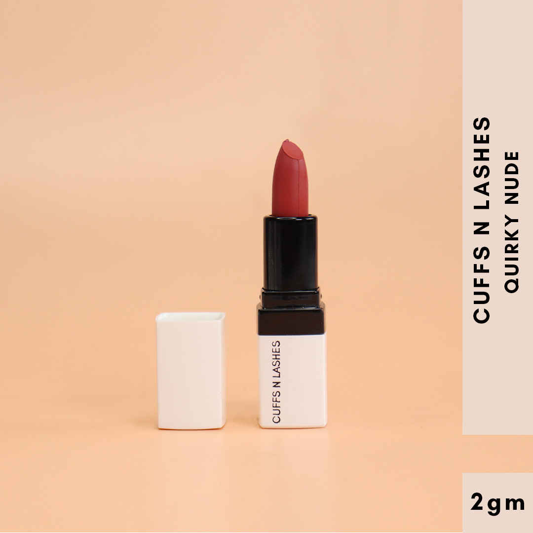 Buy Cuffs N Lashes Doodle Lips I Quirky Nude Lipstick (2 gm) - Purplle