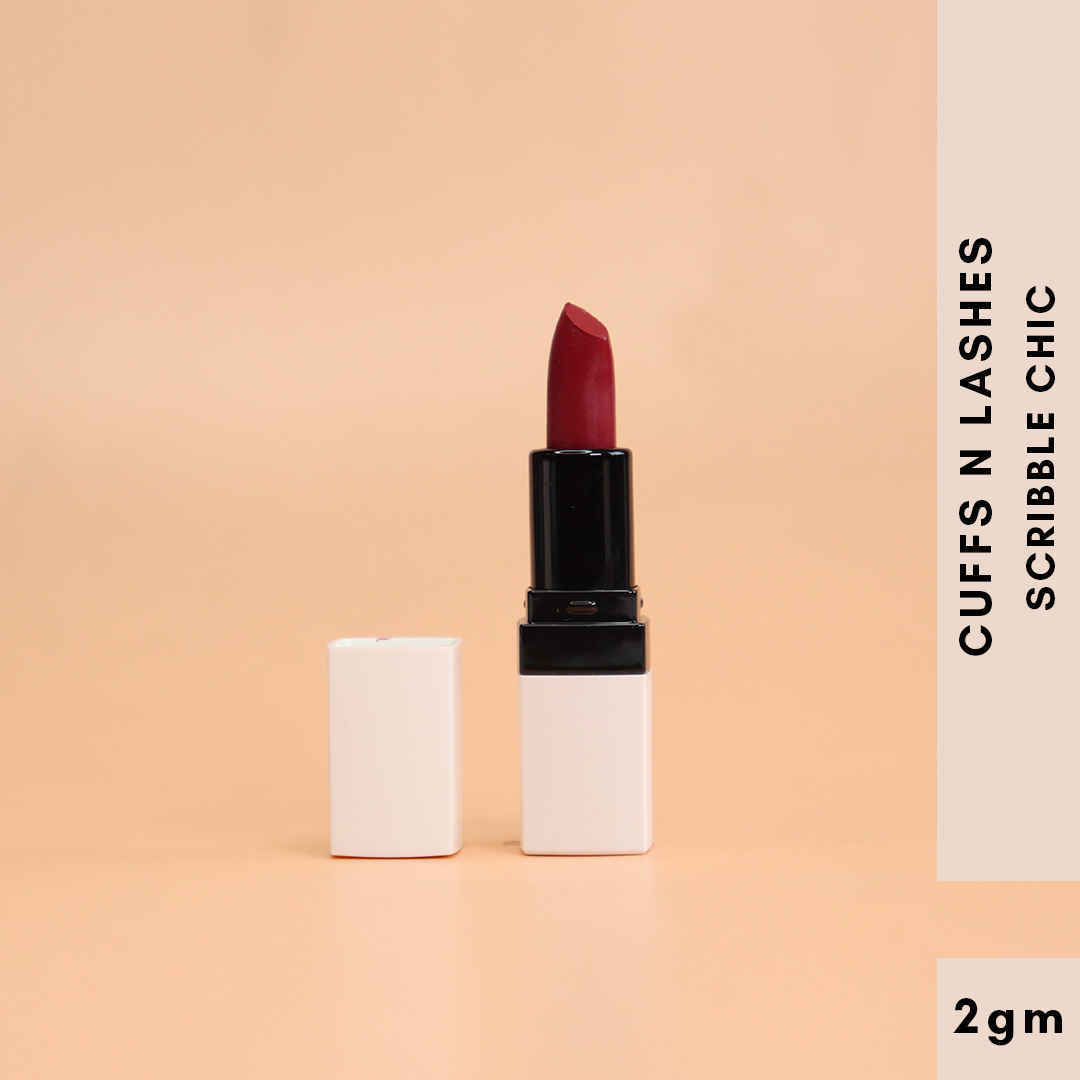 Buy Cuffs N Lashes Doodle Lips I Scribble Chic Lipstick (2 gm) - Purplle