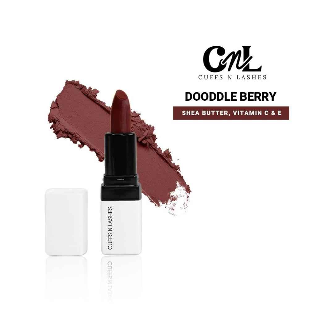 Buy Cuffs N Lashes Doodle Lips I Doodle Berry Lipstick (2 gm) - Purplle