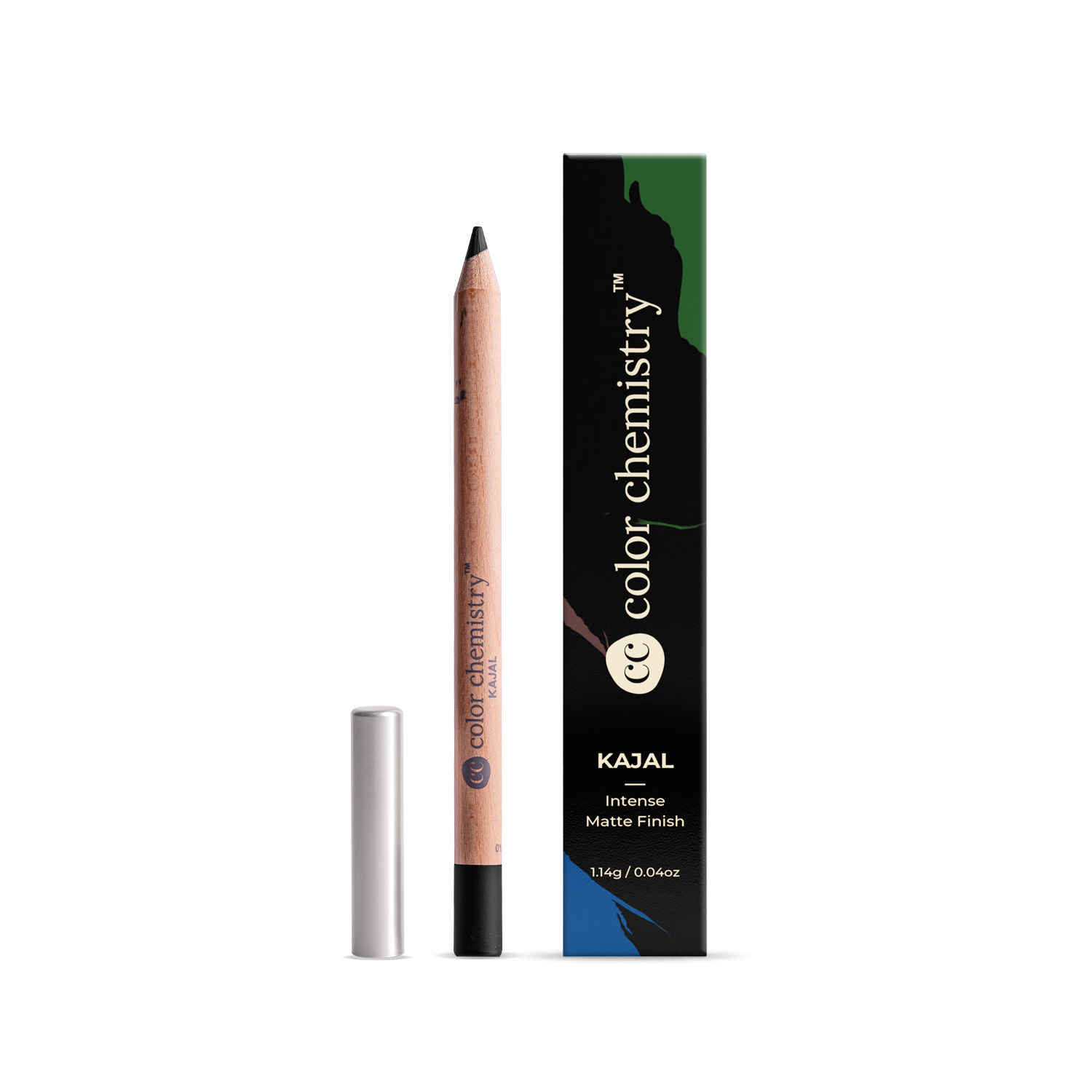 Buy Color Chemistry Organic Kajal – Raven, 1.14 gm | One Stroke Smooth Glide | Deep Black & Long-Lasting Kohl | Enriched with Almond Oil & Shea Butter | Safe for Sensitive Eyes - Purplle