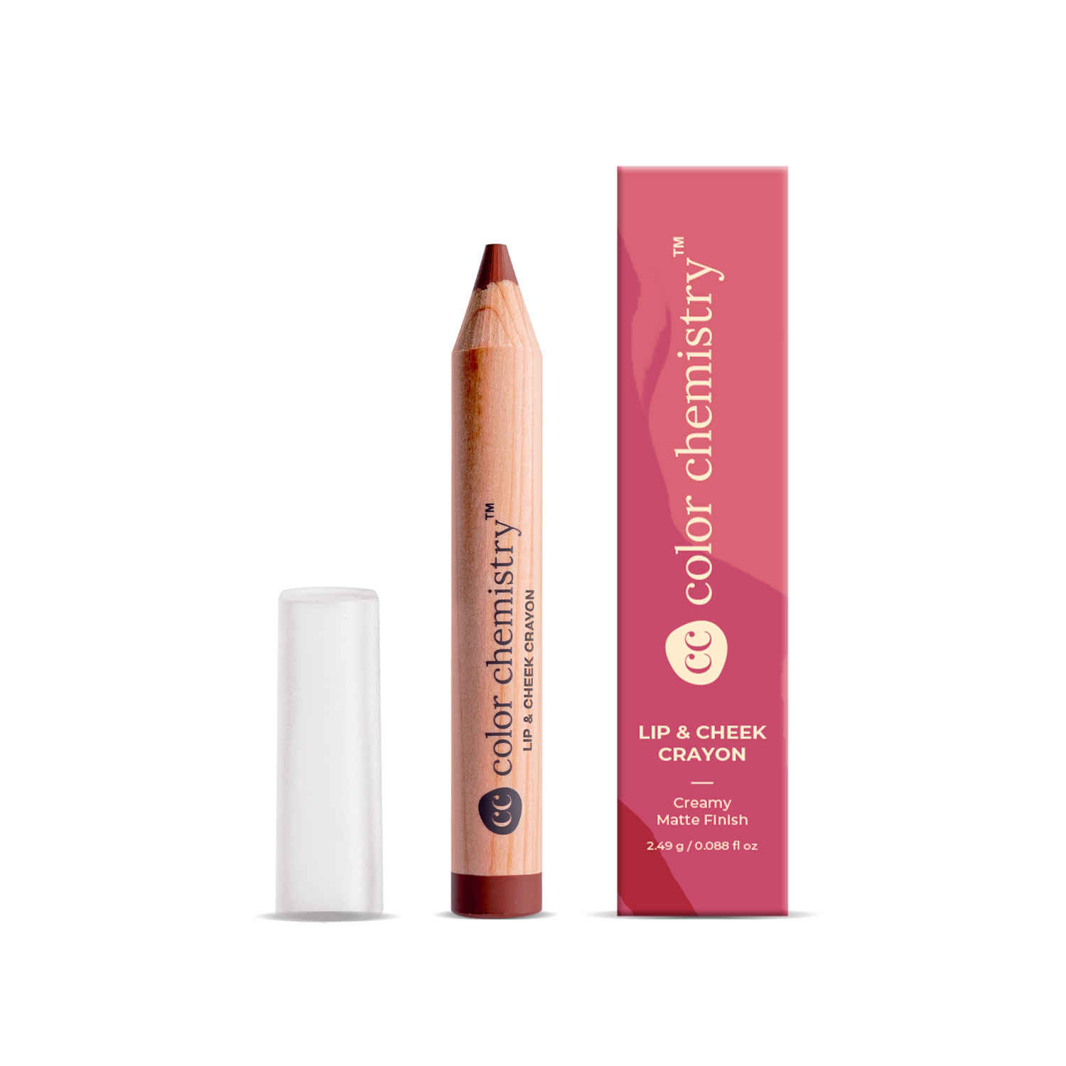 Buy Color Chemistry Lip & Cheek Crayon - Apricot, 2.49 gm | Creamy Matte Finish | Hydrating & Long-Lasting | Lightweight & Super Comfortable | One Stroke Application | For Lips & Cheeks - Purplle