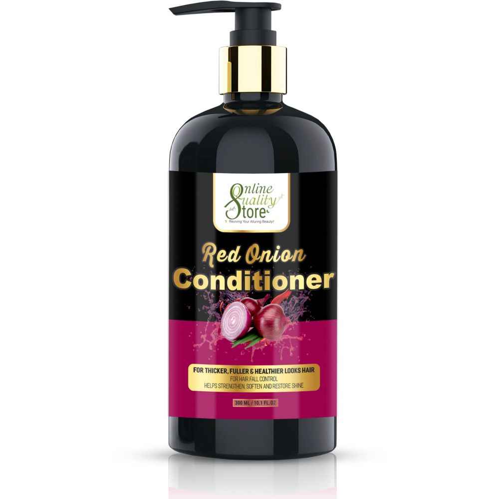 Buy Online Quality Store Red Onion Hair Conditioner - 300 ml |Conditioner for Hairs |No Parabens, Mineral Oil, Silicones, Color {Onion_conditioner_1} - Purplle