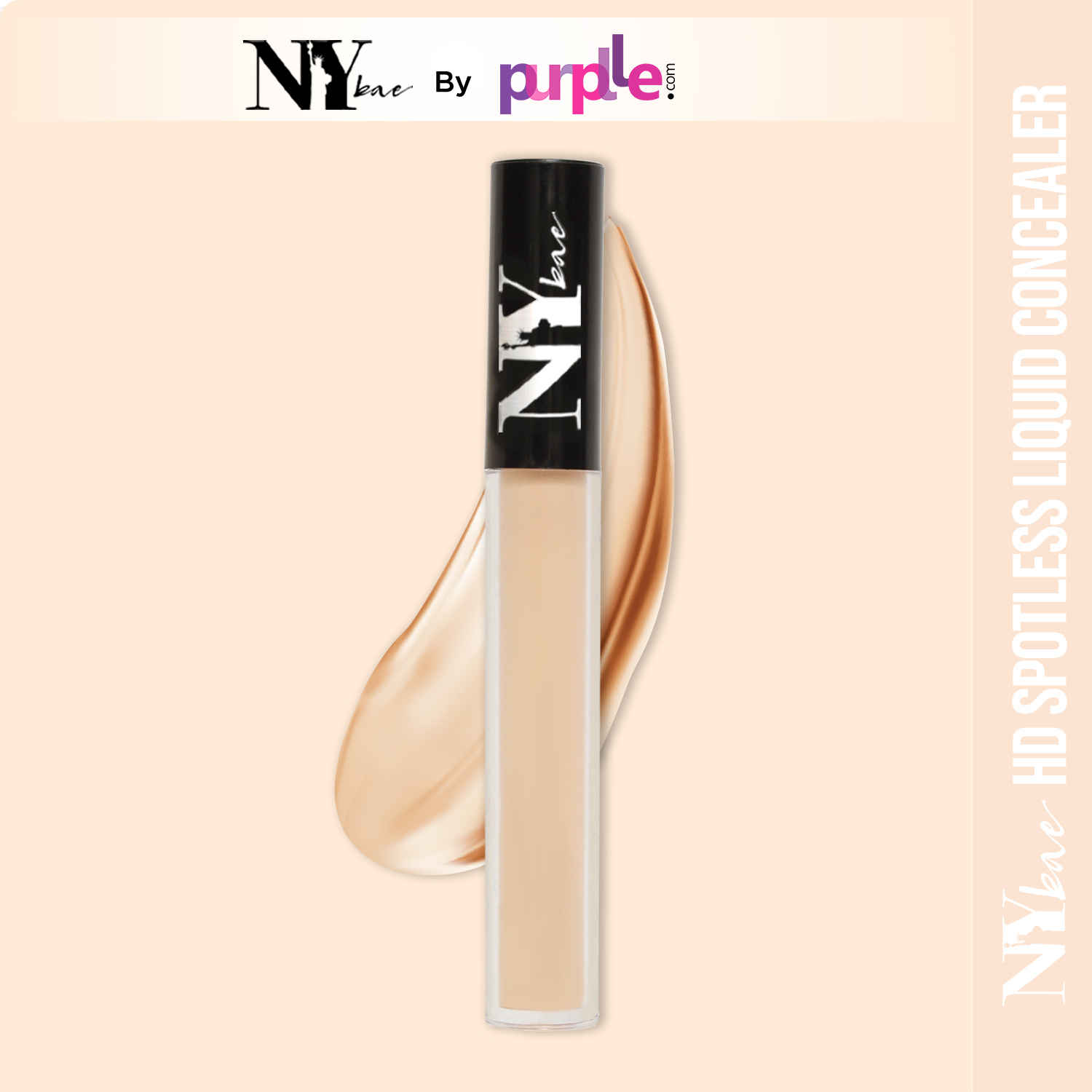 Buy NY Bae HD Spotless Liquid Concealer - White & Milk Chocolate Pretzel 1 (3 ml) | Very Fair Skin | Yellow Undertone | Enriched with Oils | Long Lasting - Purplle