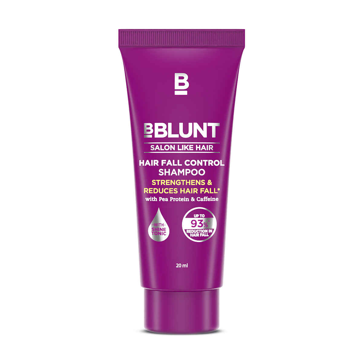 Buy BBLUNT Hair Fall Control Shampoo with Pea Protein & Caffeine for Stronger Hair - 20 ml - Purplle