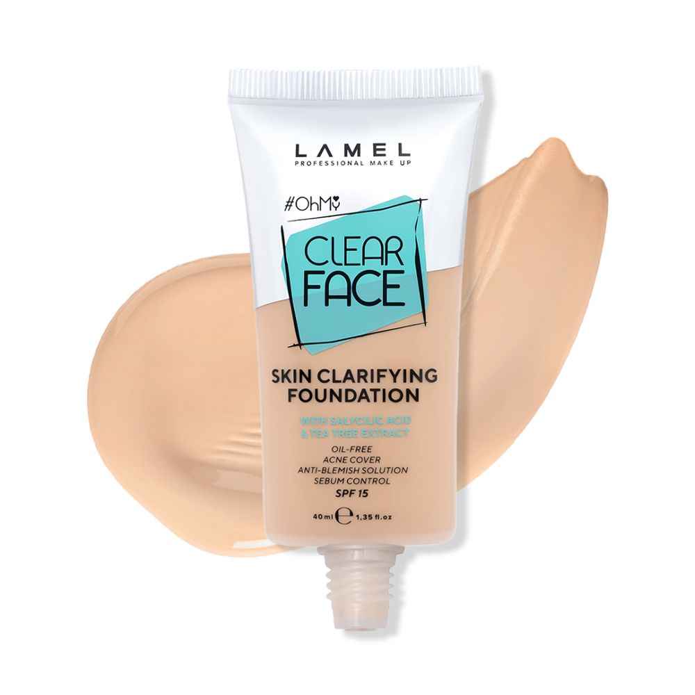 Buy LAMEL Oh my Clear Face Foundation SPF15 403 Neutral 40 ml - Purplle