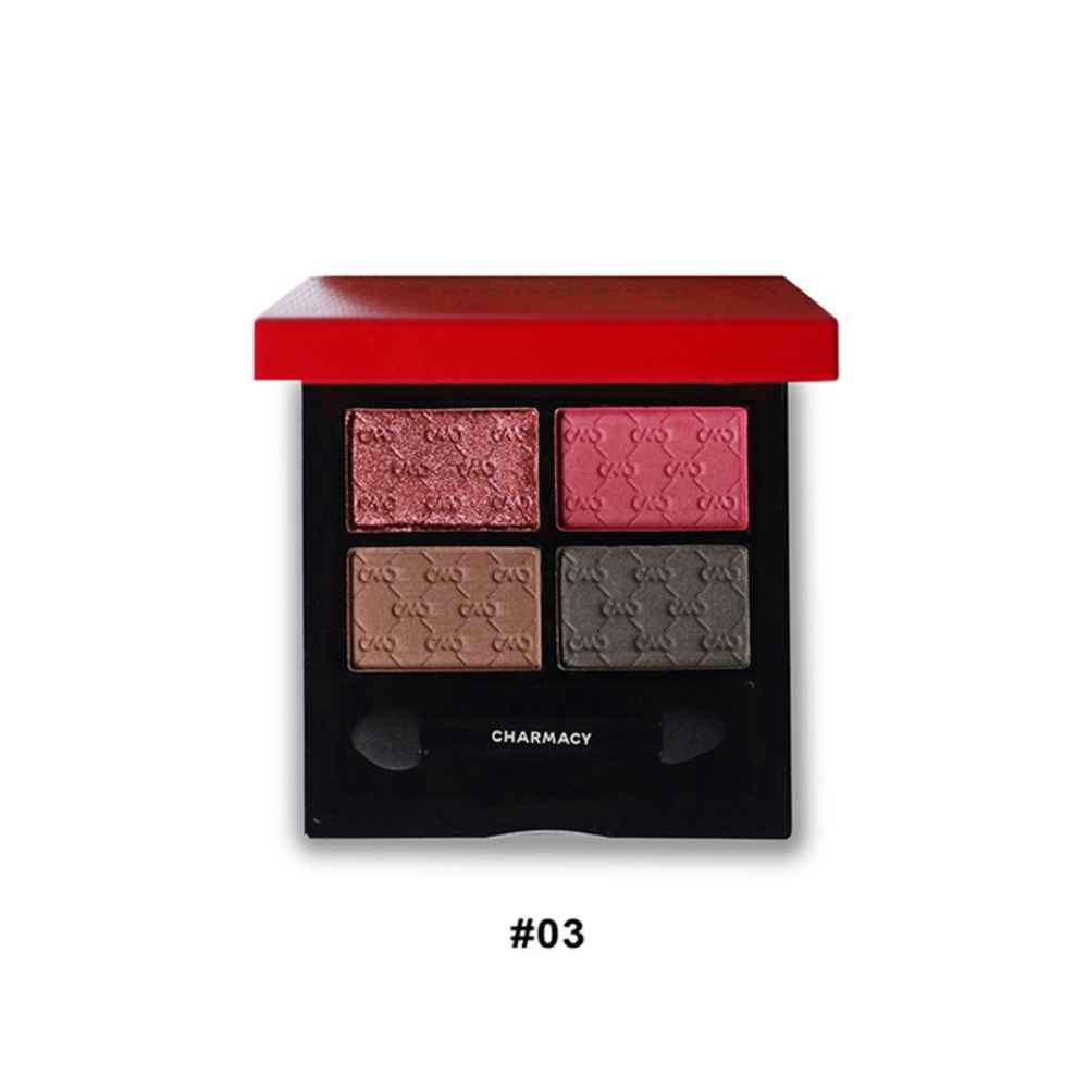 Buy Charmacy Milano Gradient Eyeshadow Palette (Size 03) - 7.2g, Soft Texture, Mini Palette, Metallic, Travel Friendly, Highly Pigmented, Long Wear, Minimall Fallout, Vegan, Cruelty Free, Toxin Free - Purplle