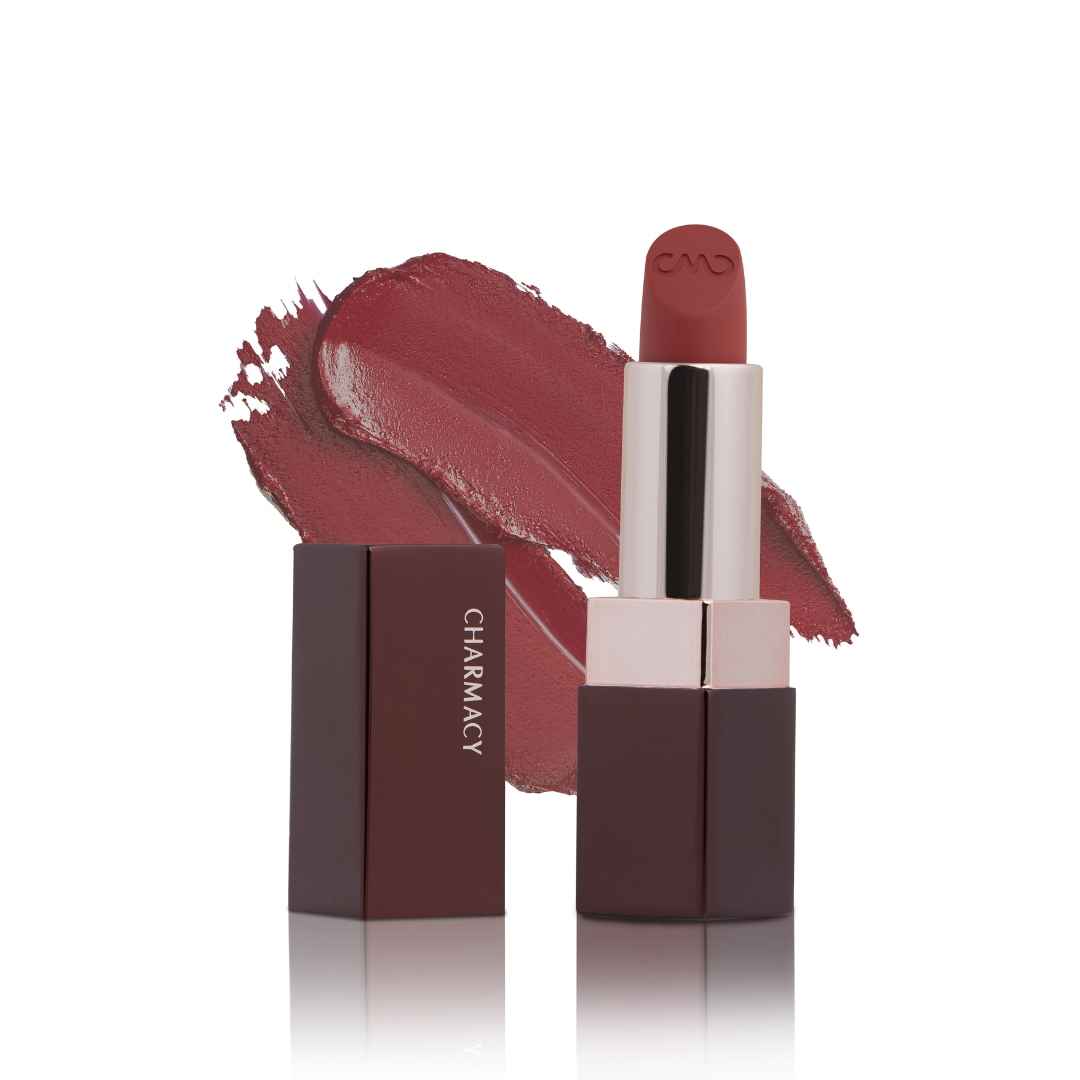 Buy Charmacy Milano Soft Satin Matte Lipstick (Jelly Bean) - 3.8g, High Coverage, Single Stoke, Hydrating on Lips, Matte In Texture, Glides Smoothly, Vibrant Colors, Non Toxic, Vegan, 3.8 gm - Purplle