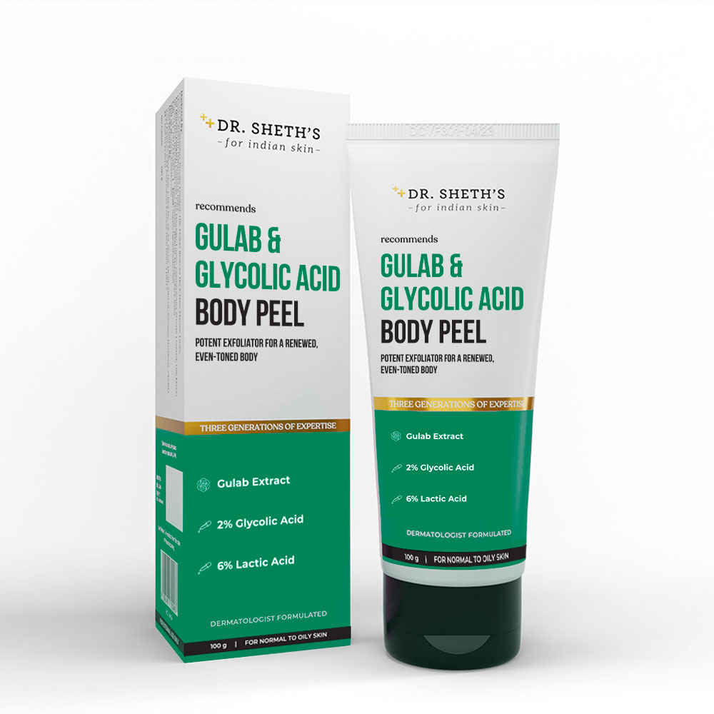 Buy Dr. Sheth’s Gulab & Glycolic Acid Body Peel-100g - Purplle