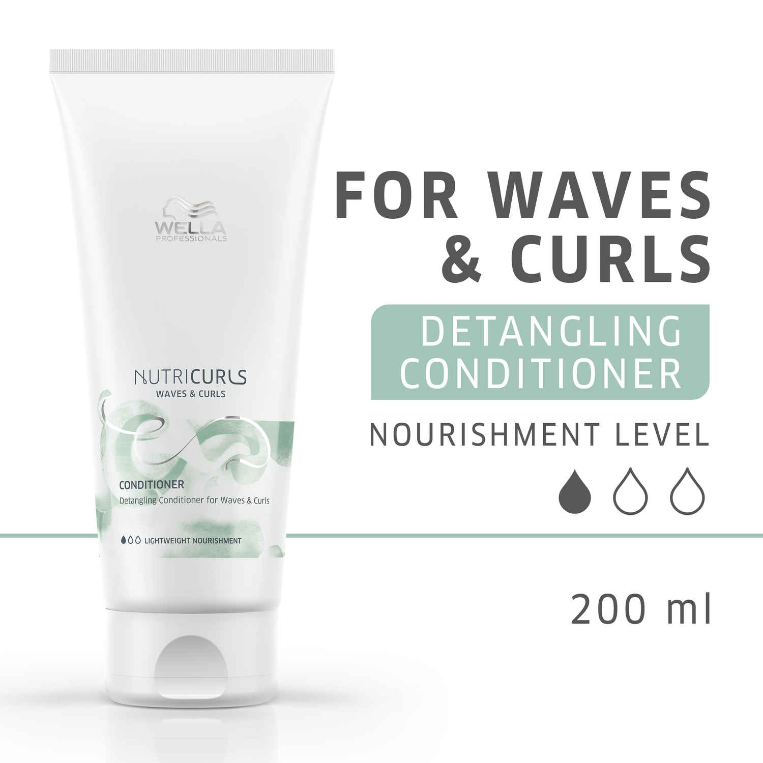Buy Wella Professionals NUTRICURLS Detangling Conditioner for Waves & Curls (200 ml) - Purplle