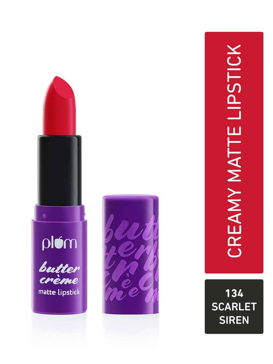 Buy Plum Butter Creme Matte Lipstick | Creamy Matte Finish | Highly Pigmented |134 Scarlet Siren - Purplle