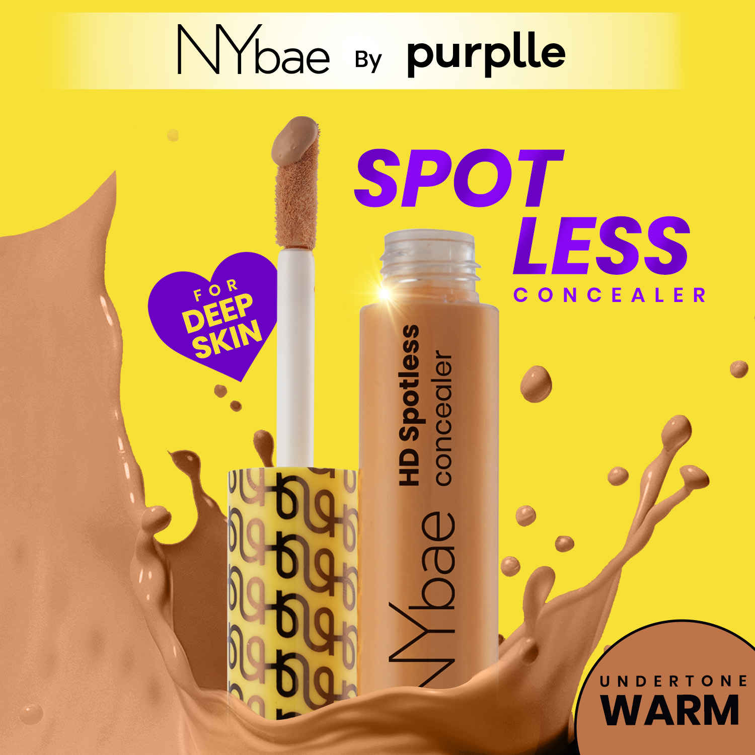 Buy NY Bae HD Spotless Concealer - Toast 09 (11 gm) | Lightweight Foundation | Contour | Glowing Korean Skin | Medium Coverage | Matte Finish - Purplle