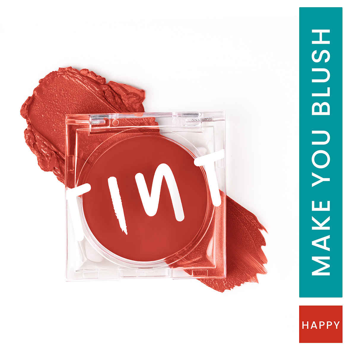 Buy Tint Cosmetics Happy Blusher, Red, 4.5g - Purplle