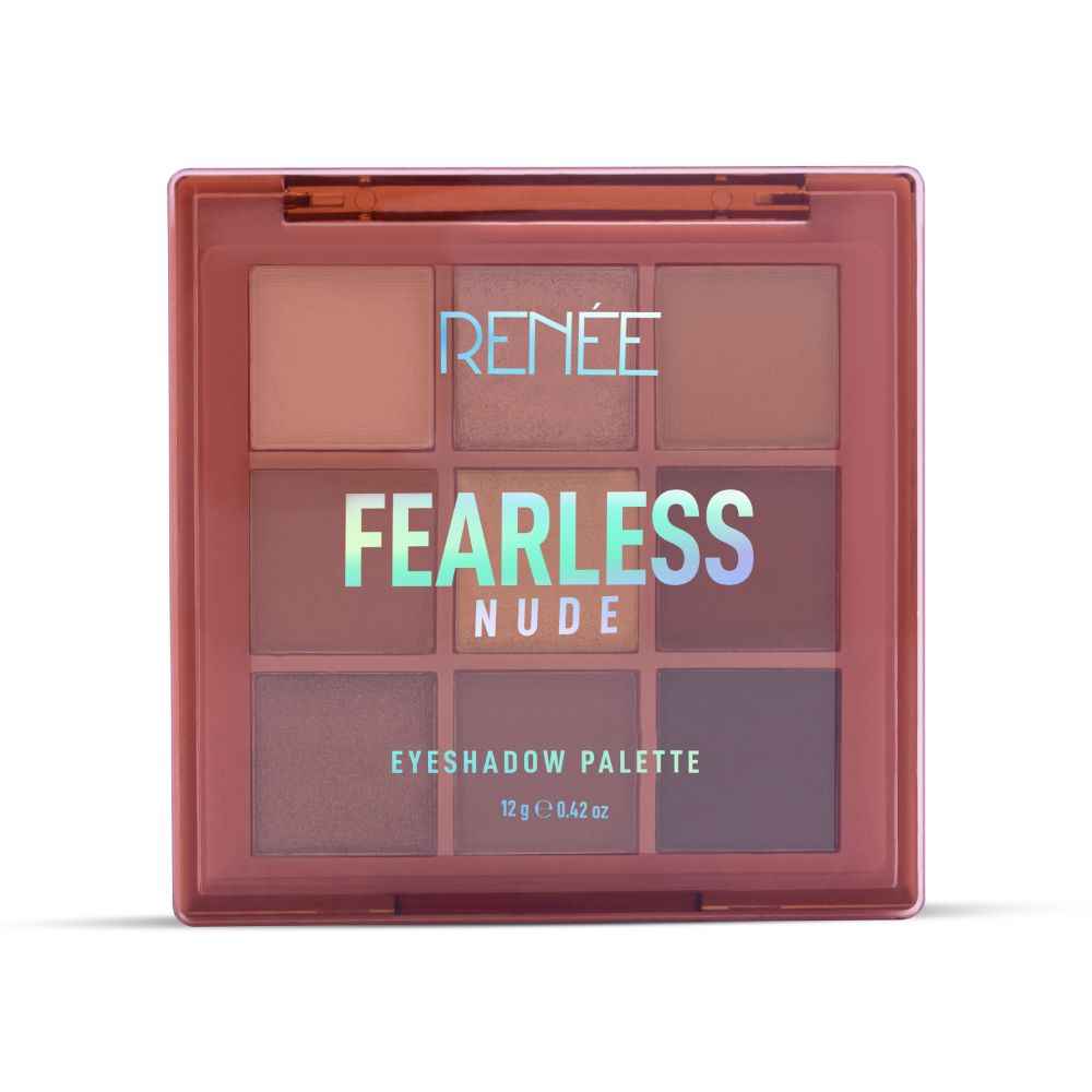 Buy RENEE Fearless Eyeshadow Palette - Nude, Highly pigmented Shades, Travel Friendly, Long Lasting, Non Creasing, Easy-to-blend & Build Up, 12 gm - Purplle